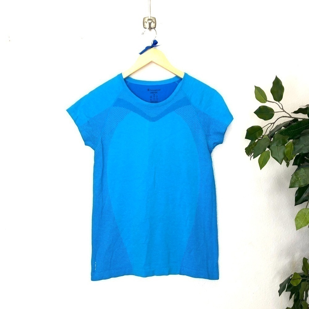 Champion Stretchy Teal Workout Shirt